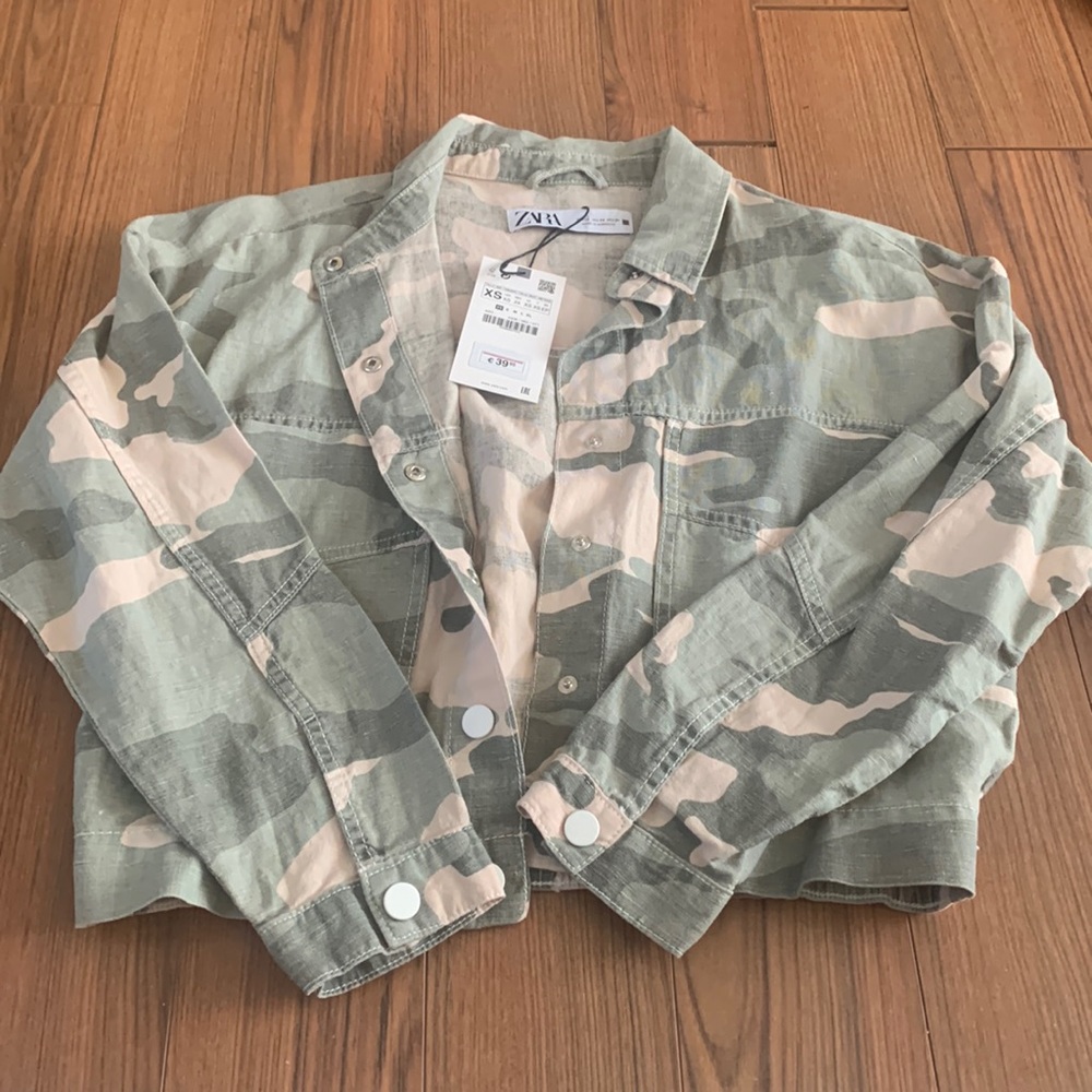 Zara Army Bomber Jacket